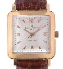 Baume 
Mercier Yellow Gold Automatic Wristwatch Ref 3728