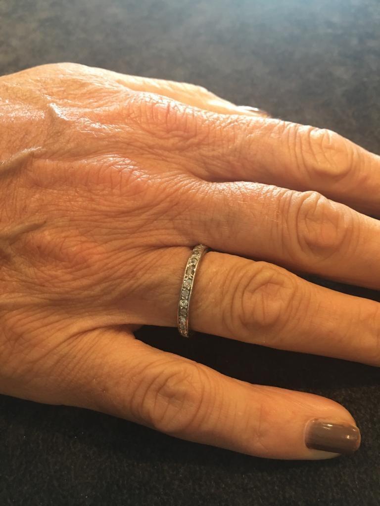 Art Deco Diamond Full-Hoop Eternity Ring