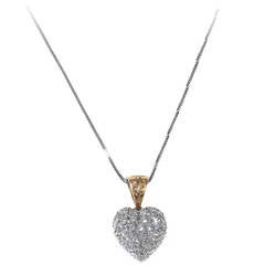 Diamond Gold Heart Shaped Pendant