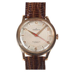 Vintage Farwal's Rose Gold Automatic Wristwatch with Sweep Center Seconds circa 1950s