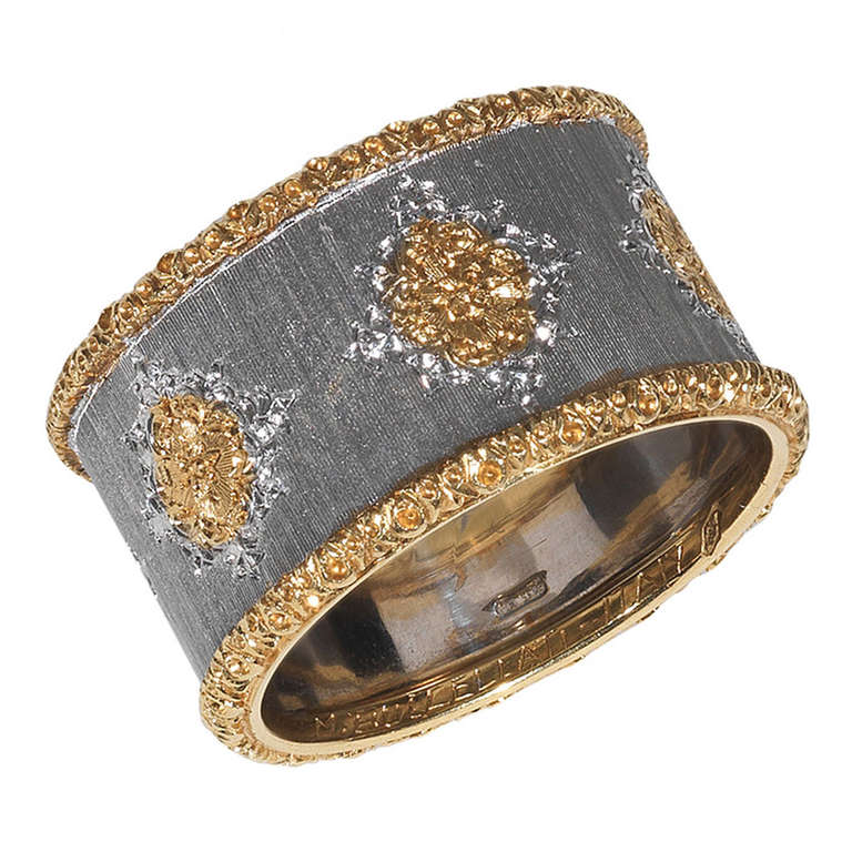 Buccellati A Bi-Colored Gold Band Ring