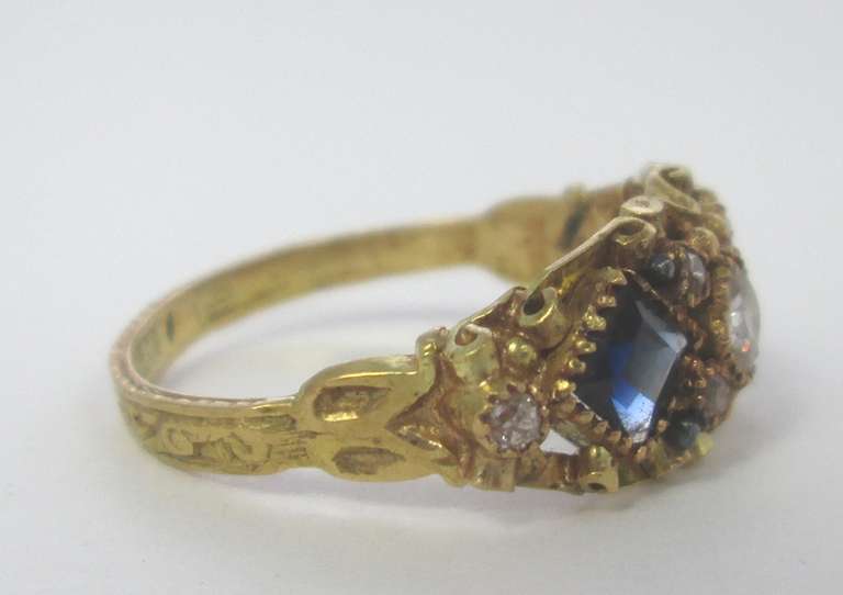 Women's Victorian Sapphire and Diamond Ring