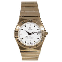 Retro Omega Yellow Gold Constellation Chronometer Automatic Wristwatch Ref 60108023