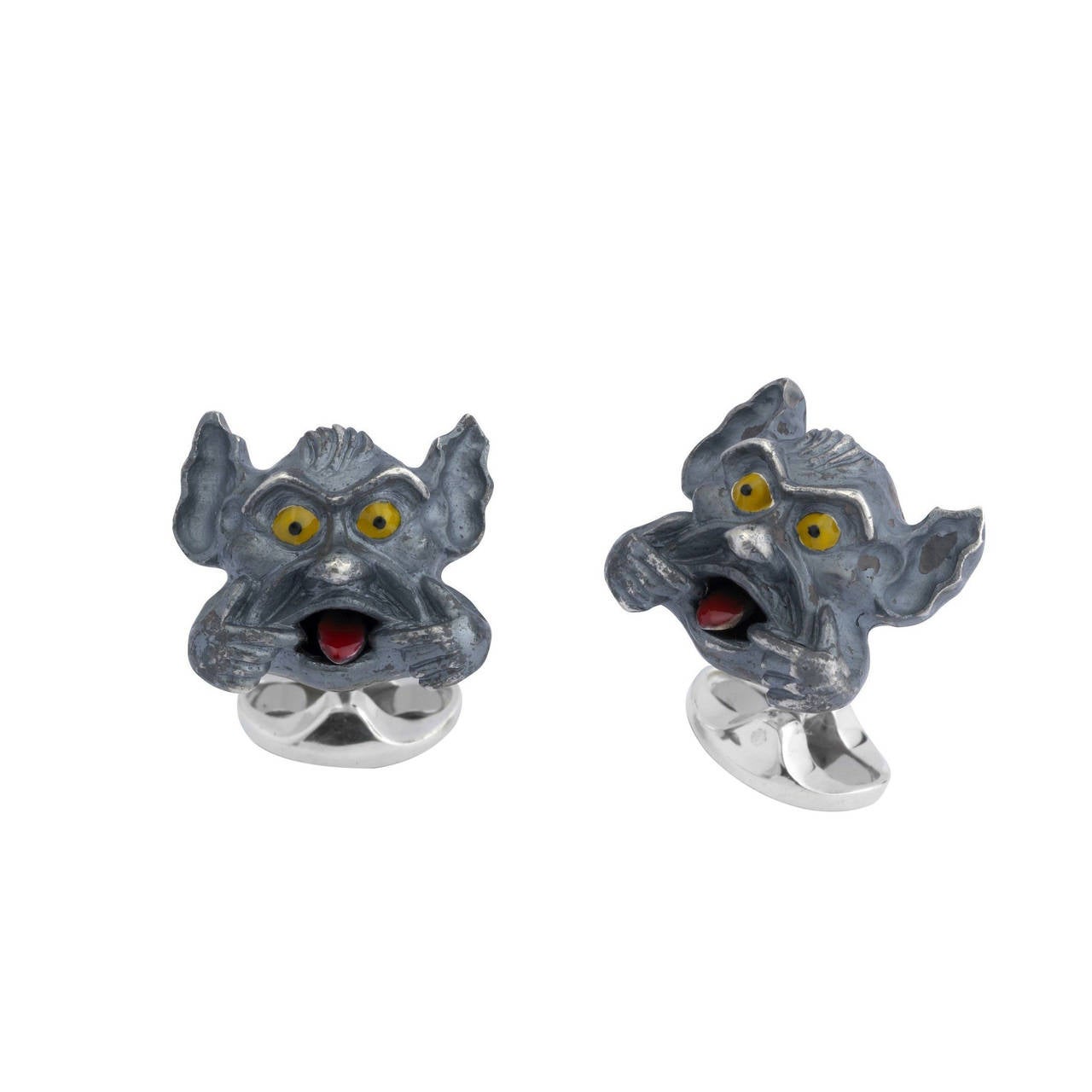 Deakin & Francis Sterling Silver Gargoyle Cufflinks