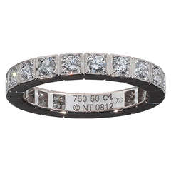 Cartier Diamond White Gold Eternity Ring