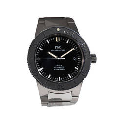 Used IWC Schaffhausen Stainless Steel Automatic Aquatimer 2000m Wristwatch
