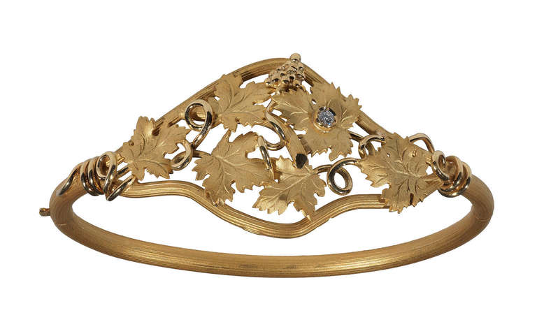 Diamond and Gold Archaeological Style Parure In Excellent Condition In Firenze, IT