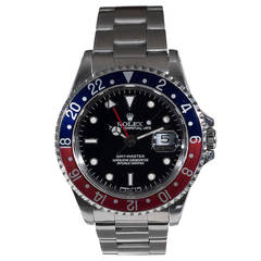 Rolex Stainless Steel GMT-Master Wristwatch Ref 16700 circa 1995