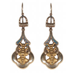 Pair of Antique Gold Earrings 7