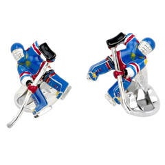 Deakin & Francis Ice Hockey Player Cufflinks