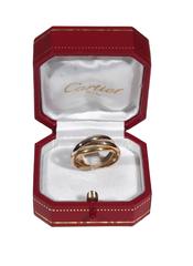 Cartier three color gold Trinity Ring