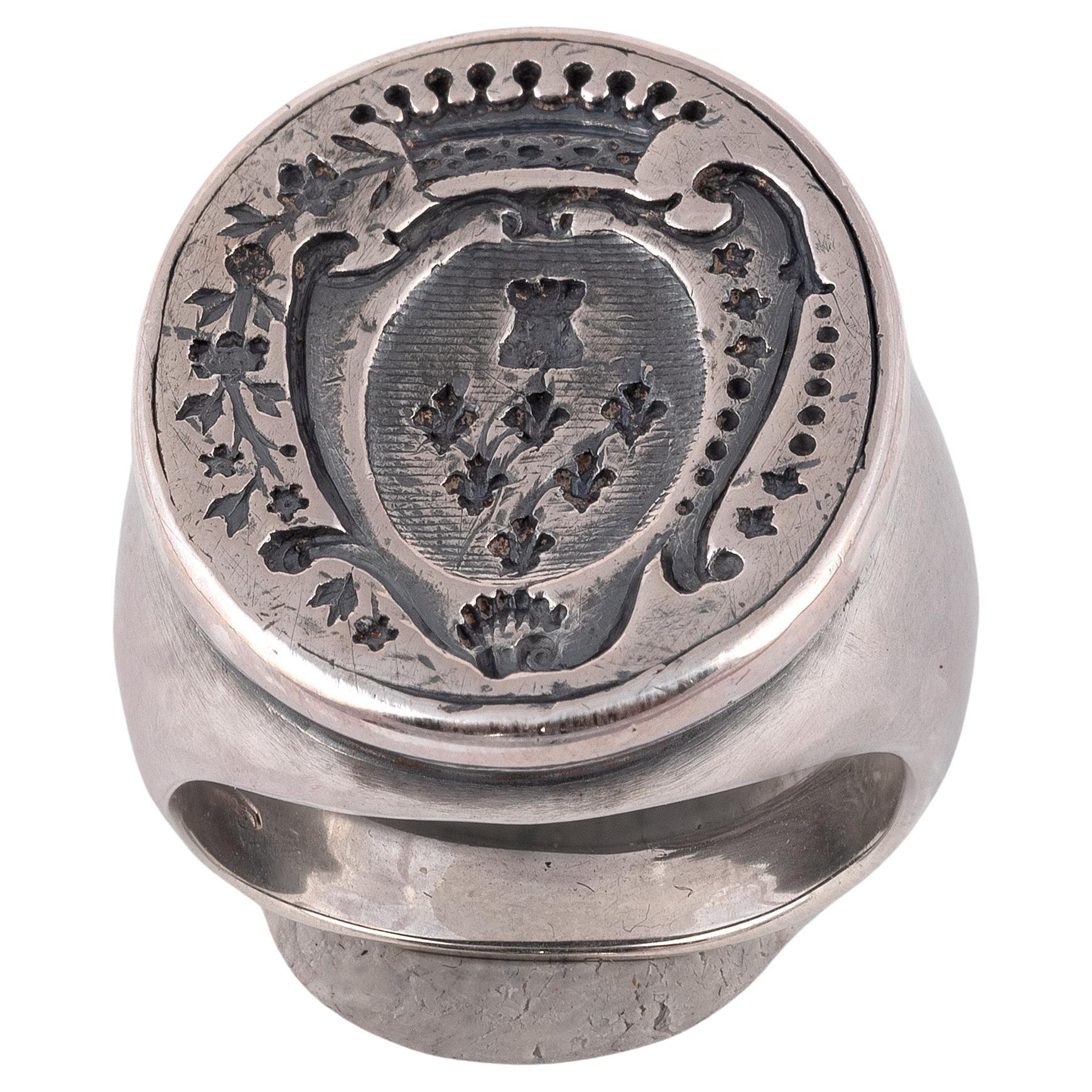 silver crest ring