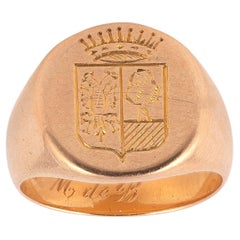 18kt Yellow Gold Signet Ring
