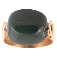 Antique Gold and Bloodstone Intaglio Ring