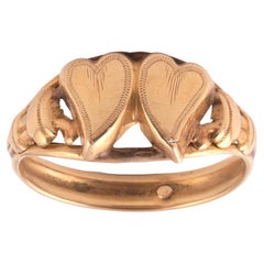 Antique Italian Gimmel/Fede Gold Ring