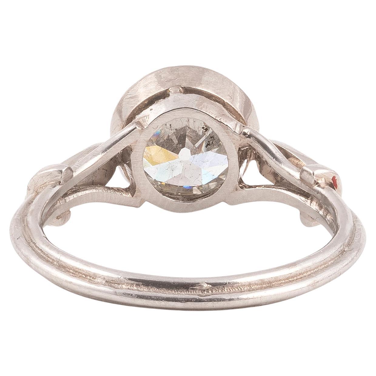 antique platinum engagement ring