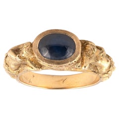 Art Nouveau Gold And Sapphire Ring, Circa 1910