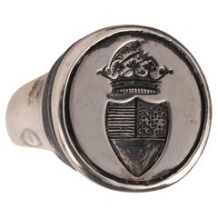 Antique Armorial Signet Ring Late 17th Century