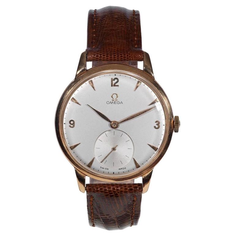 Omega Rose Gold Tresor Manual Wind Wristwatch at 1stDibs omega
