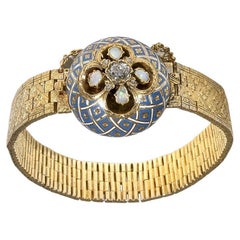 Gold Diamond and Enamel Nicholas I Bracelet, Russia 1843