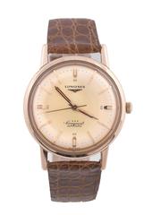 Longines Rose Gold Conquest Automatic Wristwatch