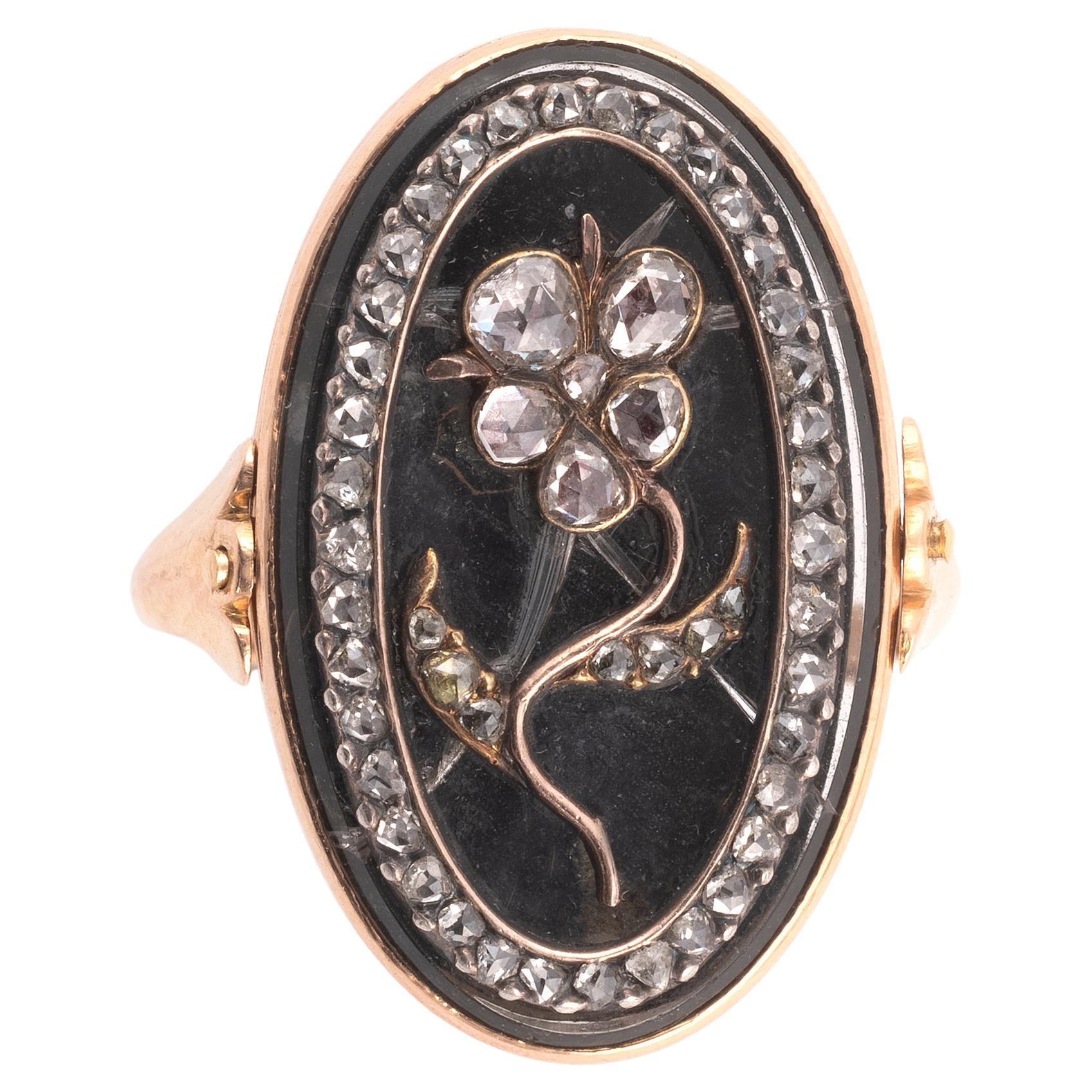 A Rare Rococo Mourning Ring 1750-1760ca