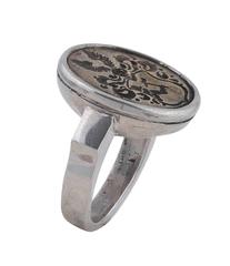 Antique 17th Century North Germany Baltic States Silver Merchant's Ring