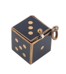 Wyler Vetta Gilt Enamel Dice Manual Wind Pocket Watch