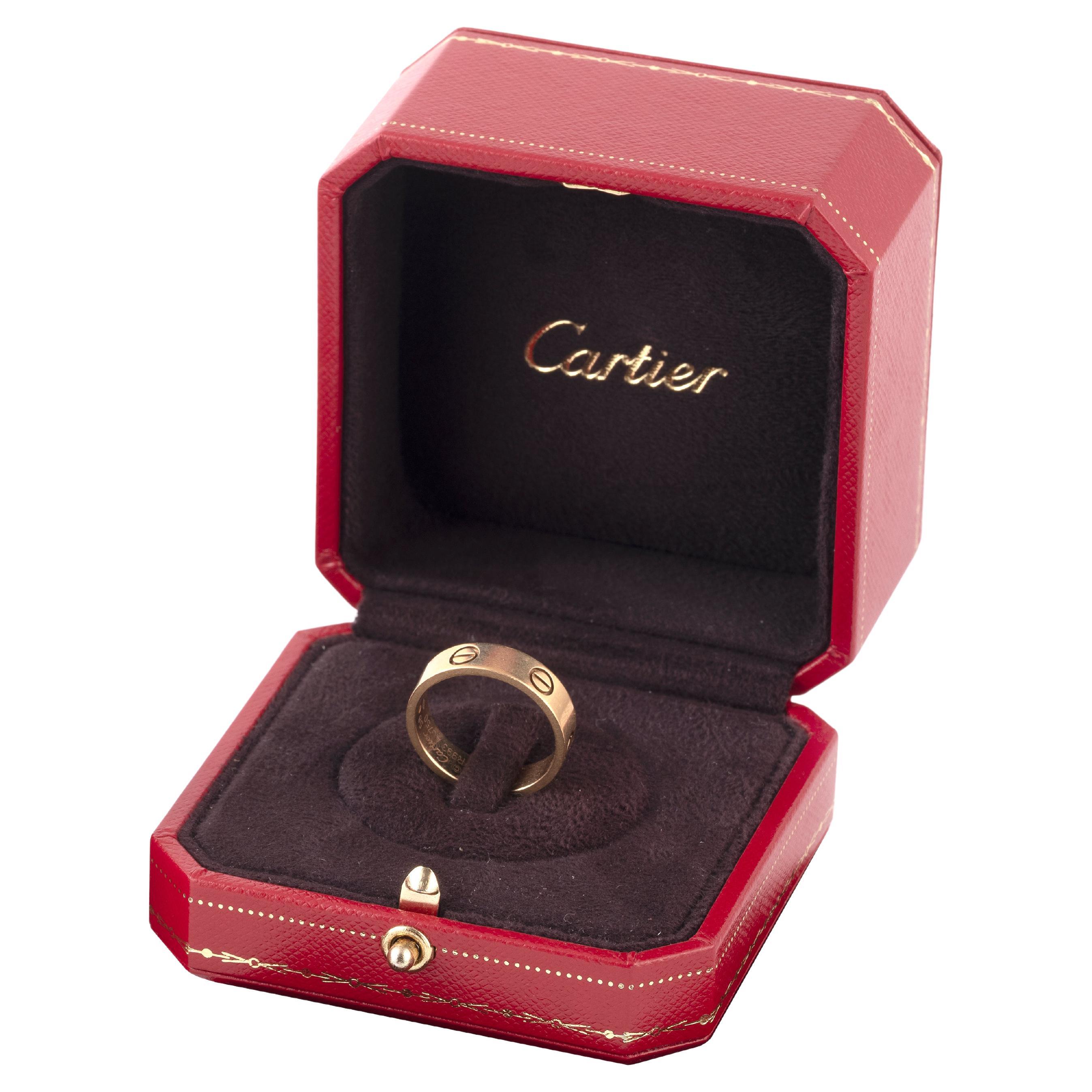An 18ct Gold Love Ring By Cartier