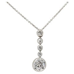 Art Déco Old Cut Diamond Pendant Circa 1920’s