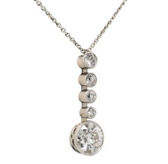 Art Déco Old Cut Diamond Pendant Circa 1920’s
