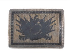 1820s Russian Silver Niello Snuff Box Alexey Sokolov Moscow