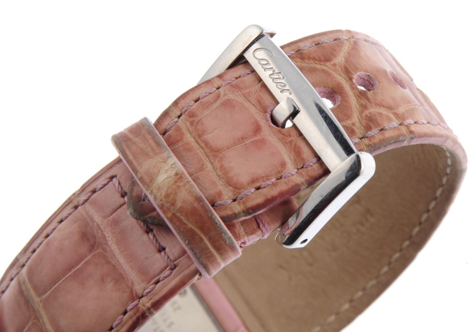 Cartier Tank Divan Wristwatch Mother of Pearl Dial Stainless Steel Case (Zeitgenössisch)
