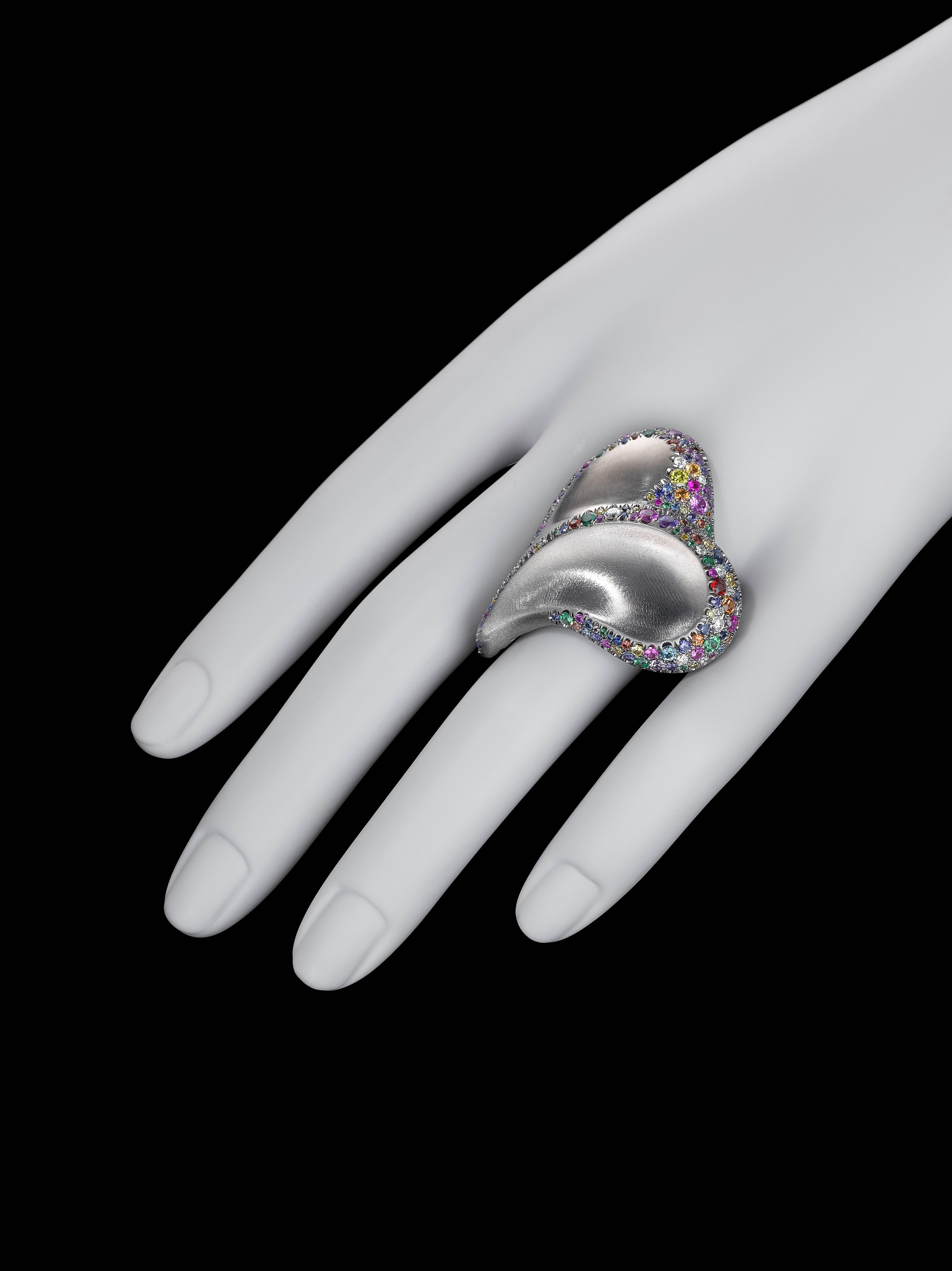 Naomi Sarna Confetti Heart Ring For Sale 3