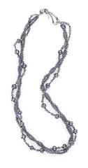 Naomi Sarna Labradorite and Black Diamond Bead Necklace