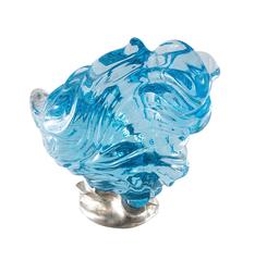 Naomi Sarna Large Rutilated Blue Topaz Carving 4