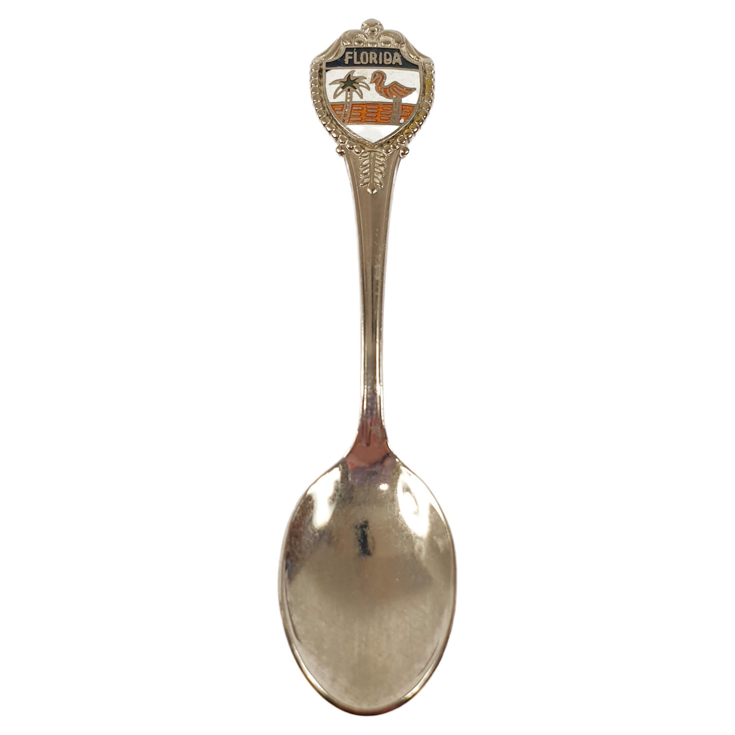 Florida state collectors Rosecraft Sterling Silver teaspoon 