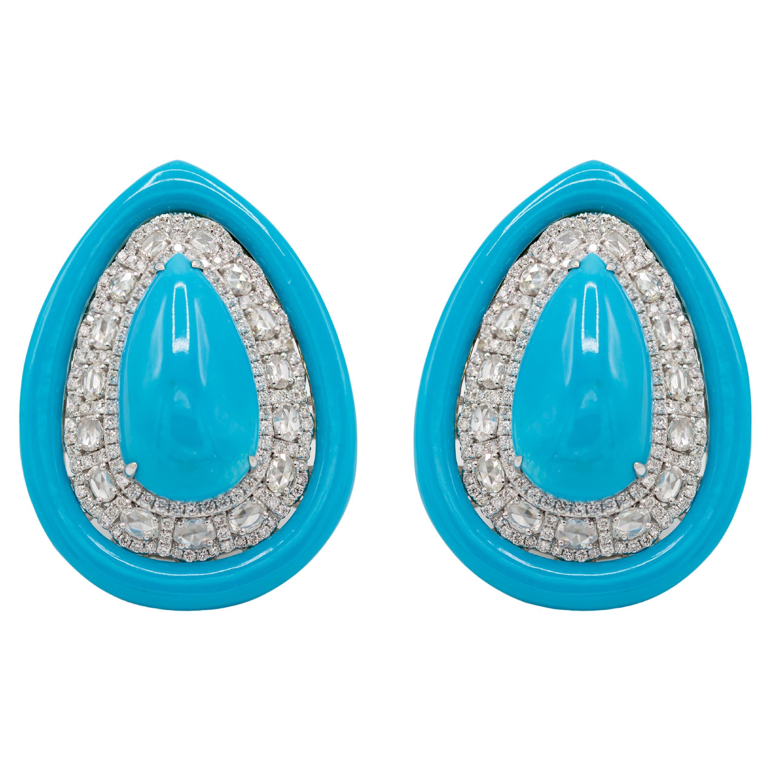 Libellule torquoise   Broche en or et argent 14 carats avec diamants et émeraudes