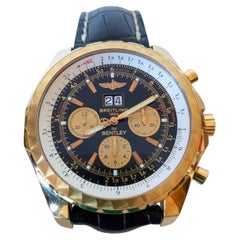 Breitling Bentley Motors GT black & white Dial Yellow Gold 46mm w/ box & papers