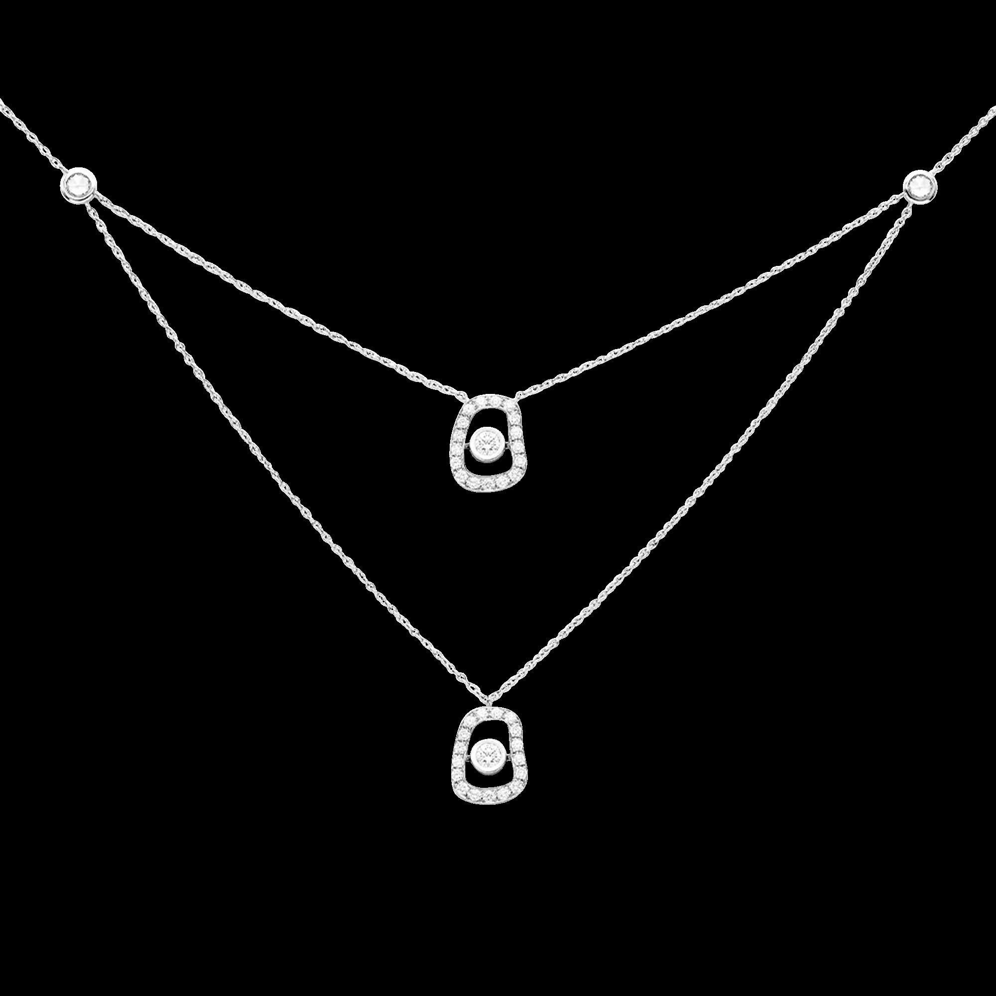 Taglio brillante Anello Mattioli Puzzle Diamonds in oro bianco e diamanti bianchi in vendita