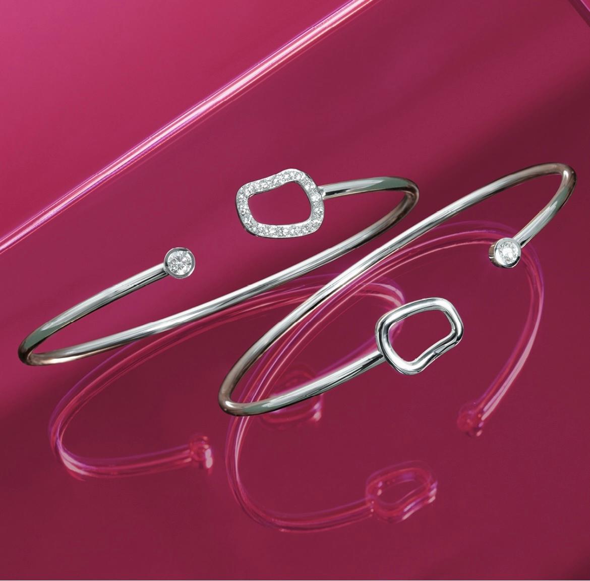 Boucles d'oreilles en or blanc et diamants blancs Mattioli Puzzle Diamonds. en vente 7
