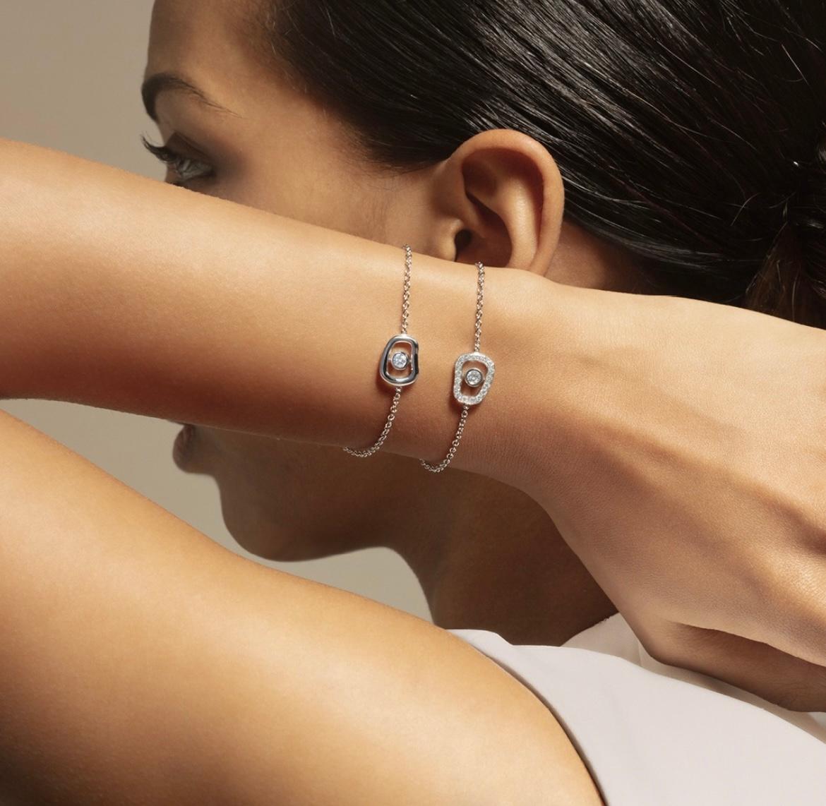 Boucles d'oreilles en or blanc et diamants blancs Mattioli Puzzle Diamonds. en vente 8