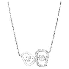 Colgante Mattioli Puzzle Diamantes Contrarié de oro rosa/blanco y diamantes blancos