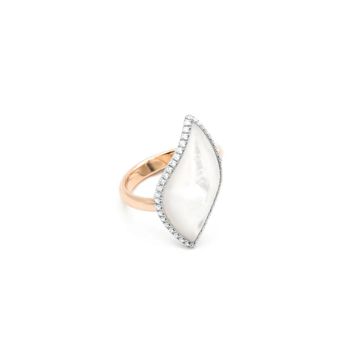 Contemporain Bague Navettes en or rose 18 carats de Mattioli en vente