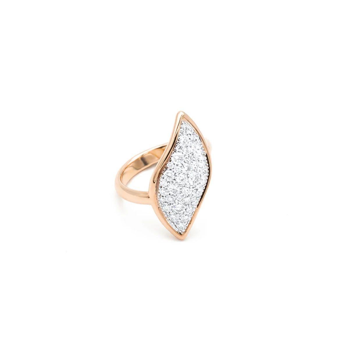 Bague en or rose 18k
Délai de production 4 semaines 

COLLECTION'S
Du nom de la taille de gemme la plus raffinée, la forme navette est au cœur d'une collection délicate et élégante de chaînes en or rose et blanc 18 carats, comprenant des boucles