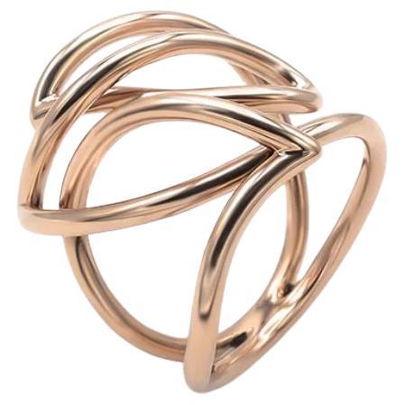 Bague Navettes en or rose 18 carats de Mattioli en vente