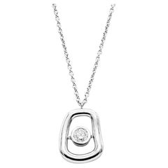 Mattioli Puzzle Diamonds Pendant in White Gold and White Diamond