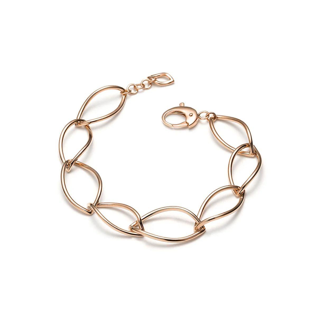 Bracciale Mattioli Navettes in oro rosa 18 carati e diamanti bianchi In condizioni Nuovo in vendita a Bilbao, ES