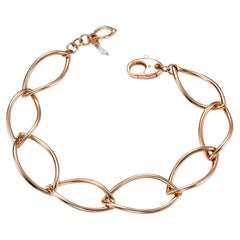 Mattioli Navettes Armband aus 18K Rose Gold und weißen Diamanten