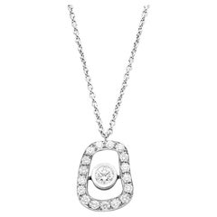 Mattioli Puzzle Diamonds Pendant in White Gold and White Diamonds